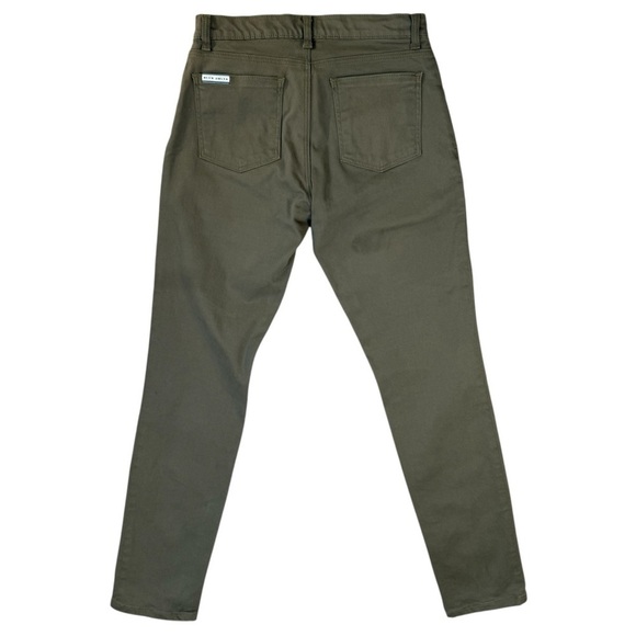 Tom James Delta Blue Olive Green Pants - Picture 3 of 9